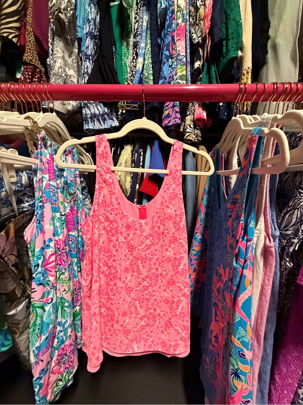 Lilly Pulitzer Reversible Florin Tank - Pink Shandy Invest A Gator - XS